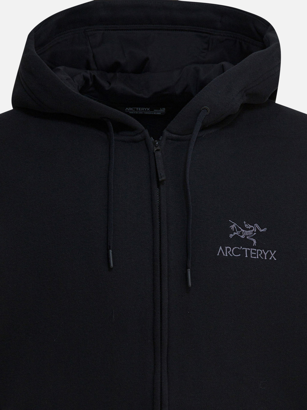 Arc'teryx "Emblem FZ" hoodie Black - VIETTI