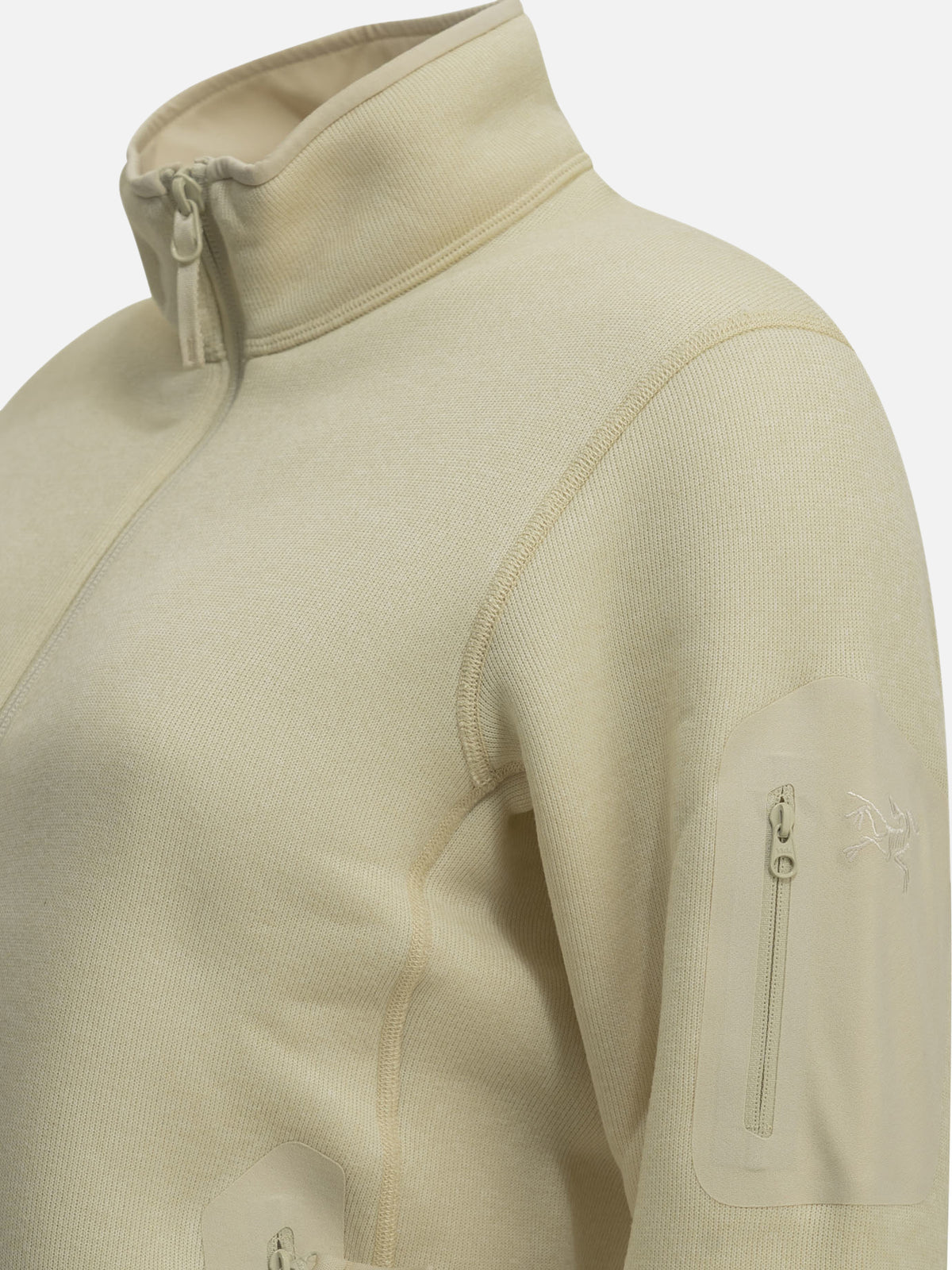 Arc'teryx "Covert" Zip-Up Sweatshirt White

