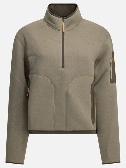 Arc'teryx "Covert" Half-Zip Sweatshirt Beige

