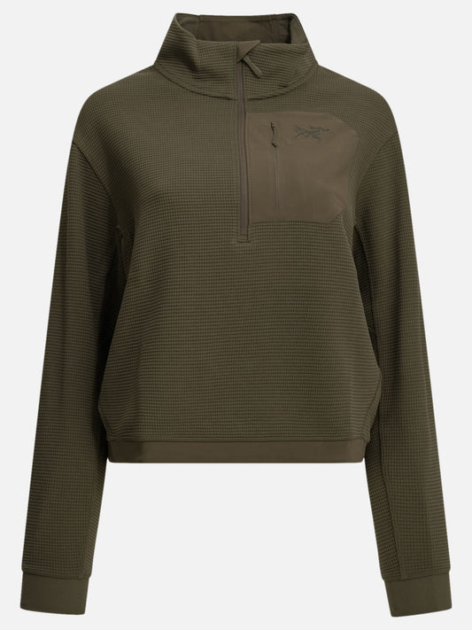Arc'teryx "Olera" Half-Zip Sweatshirt Green

