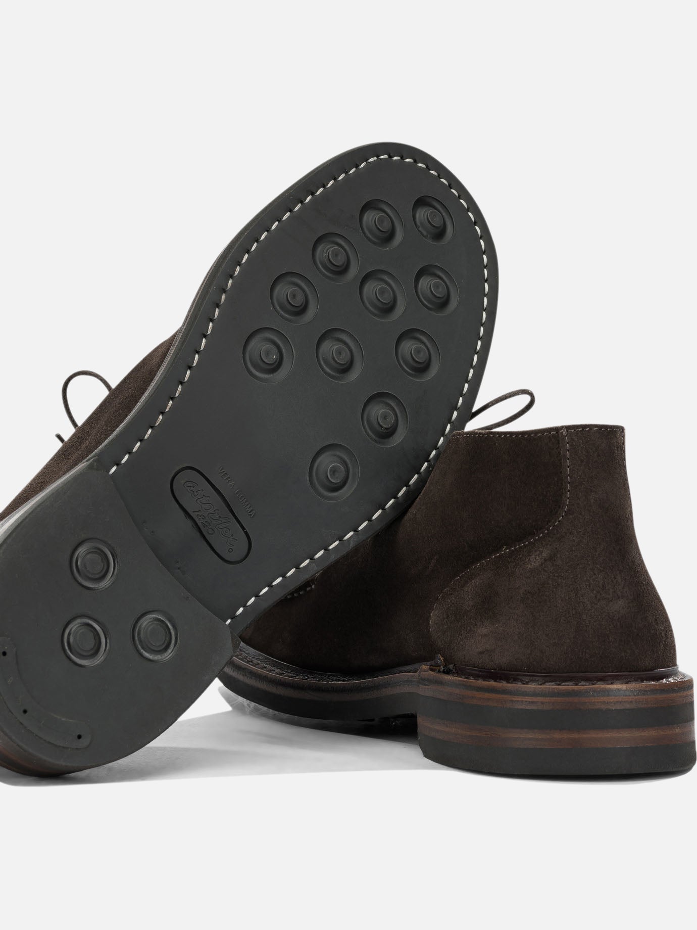 Derby 100% cow suede leather - 100% rubber  Marrone - Astorflex Uomo | PDP | VIETTI Online Store | thumbnail_5