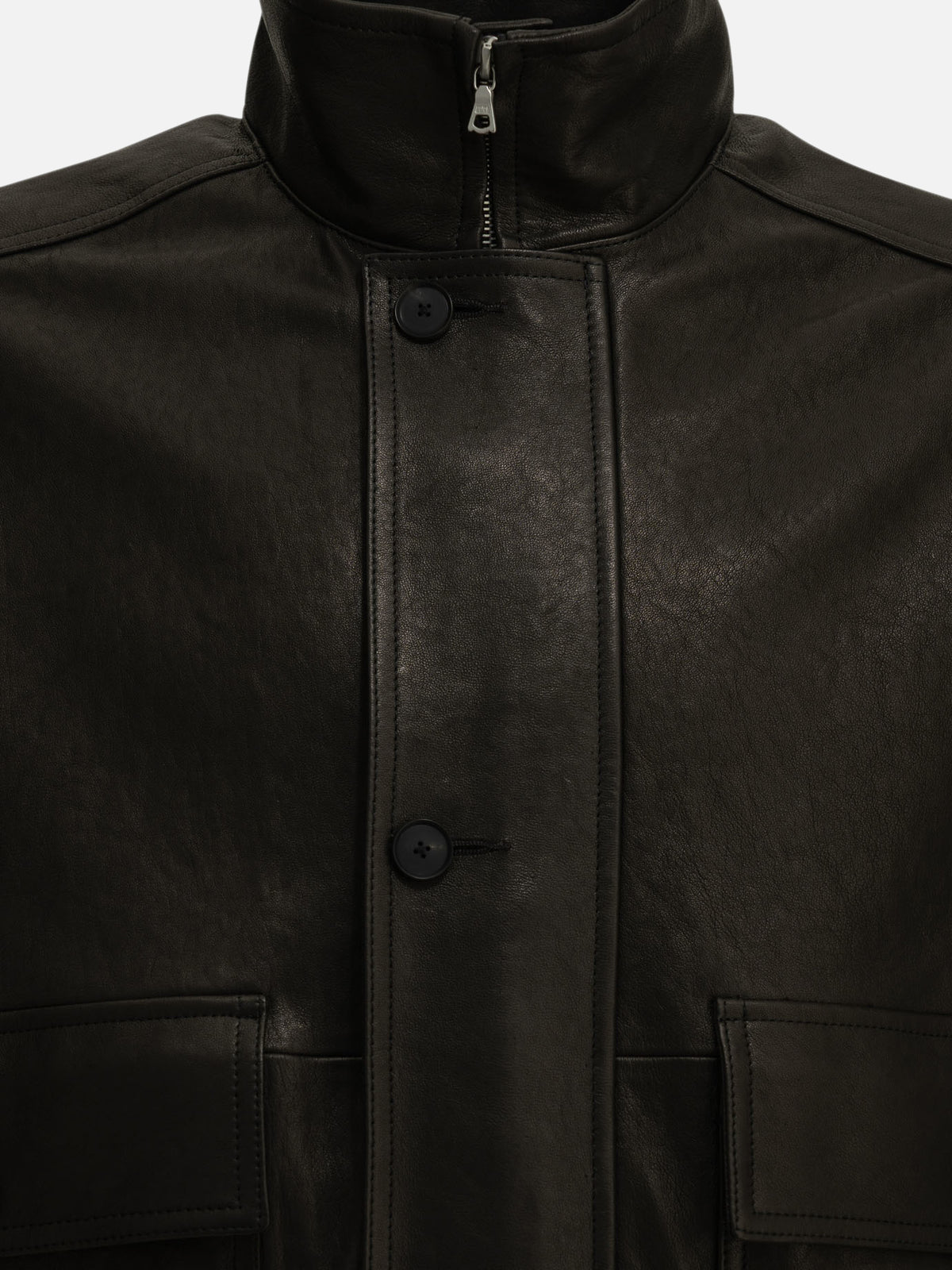 Auralee Leather jacket Black