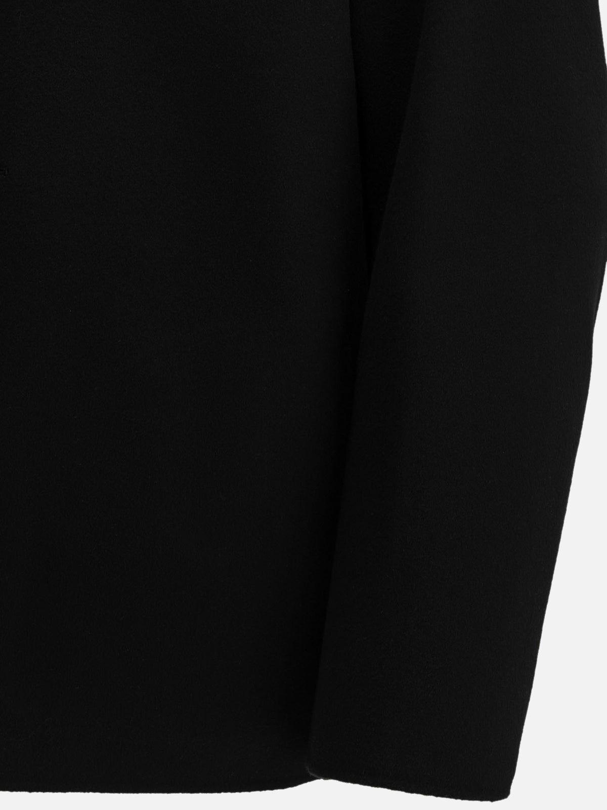 Auralee "Melton" Overshirt Jacket Black