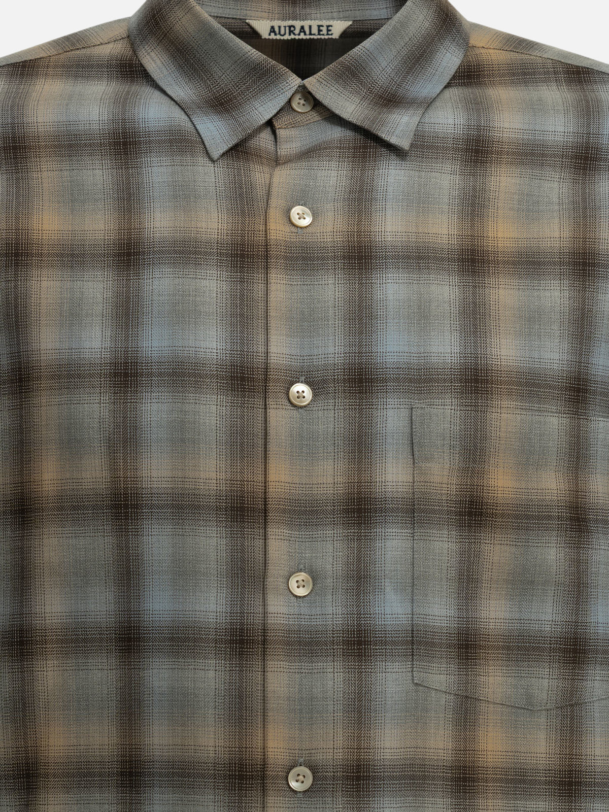 Auralee Casual wool shirt Light blue