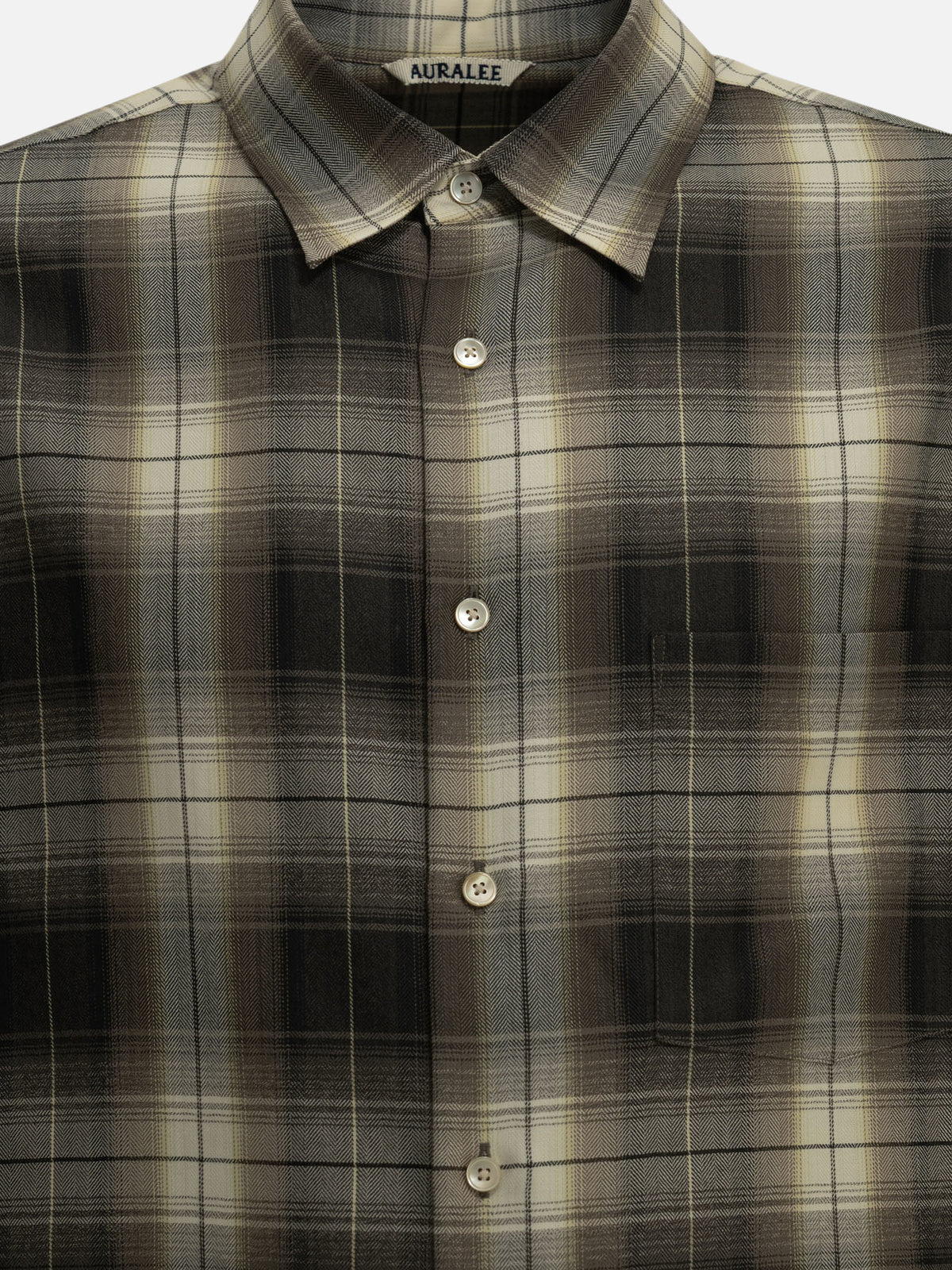 Auralee Casual wool shirt Brown - VIETTI