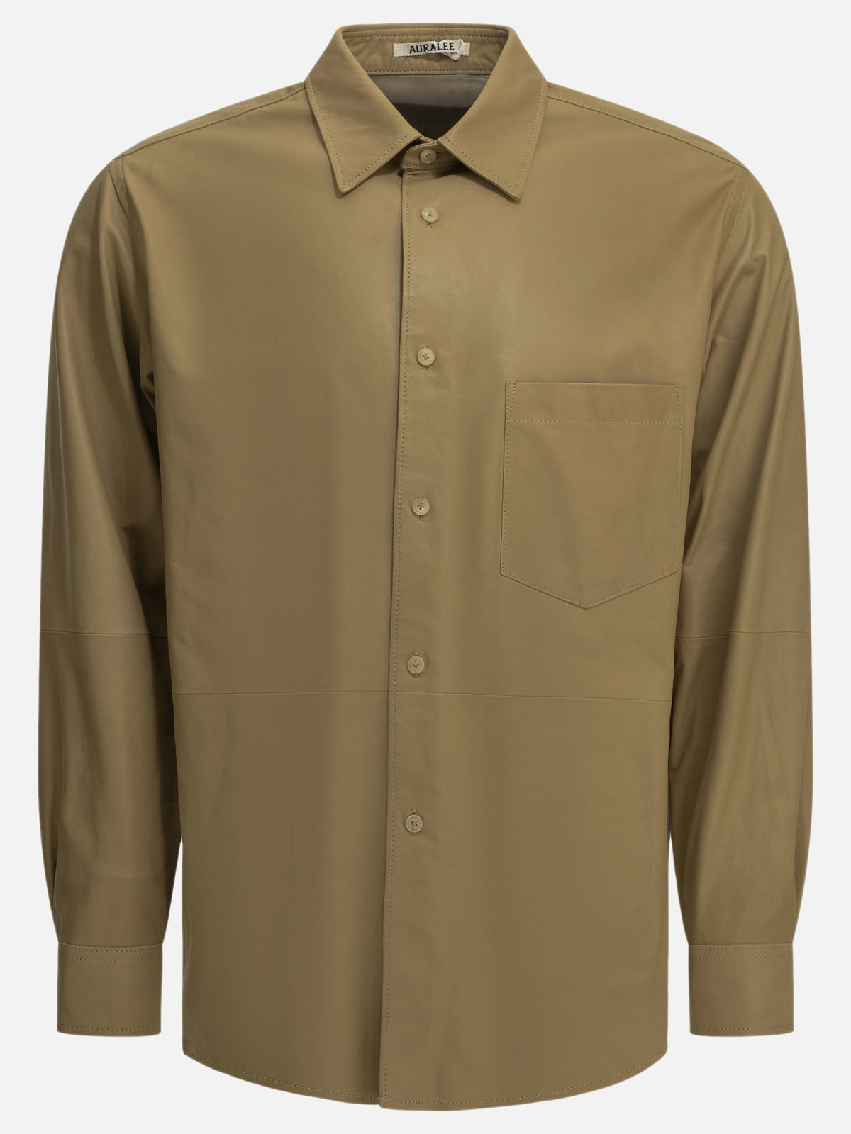 Auralee Casual leather shirt Beige

