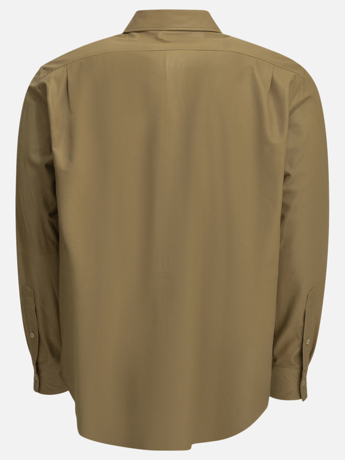 Auralee Casual leather shirt Beige

