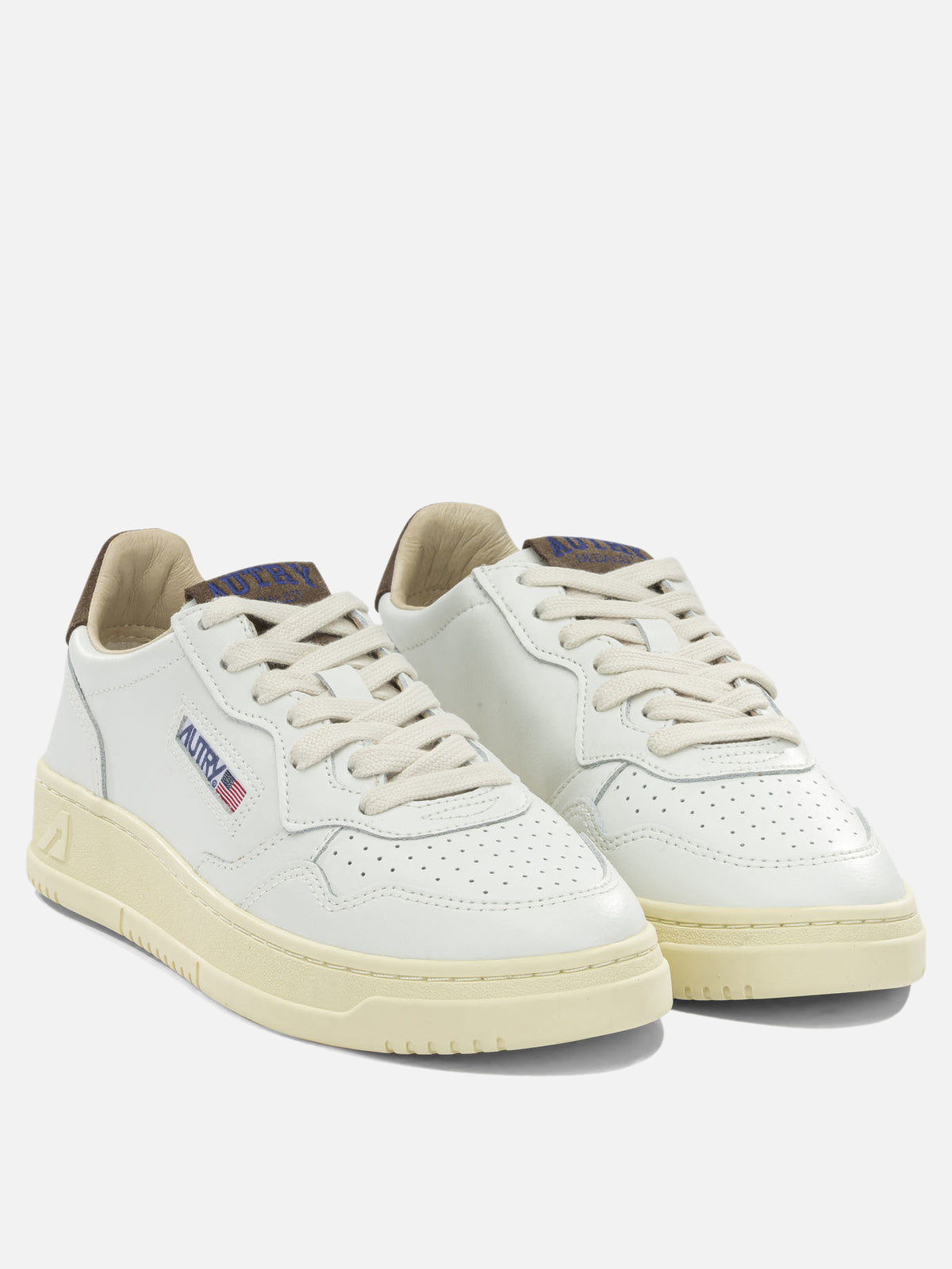 Autry "Medalist Low" Low-Top Sneakers Brown - VIETTI
