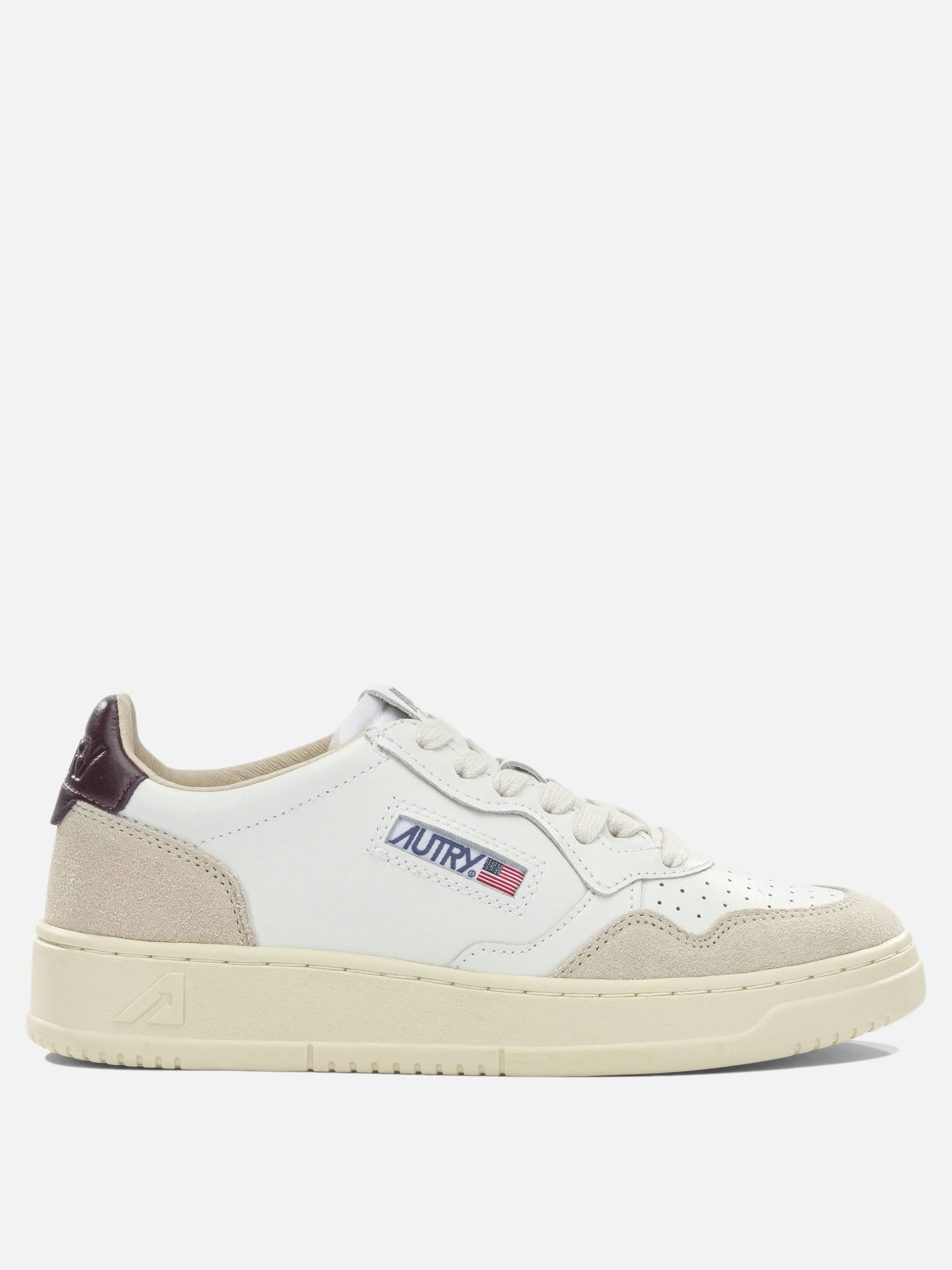 Sneaker basse 70% cow leather 20% suede leather 10% nylon - 100% rubber  Bordeaux - Autry Donna | PDP | VIETTI Online Store | thumbnail