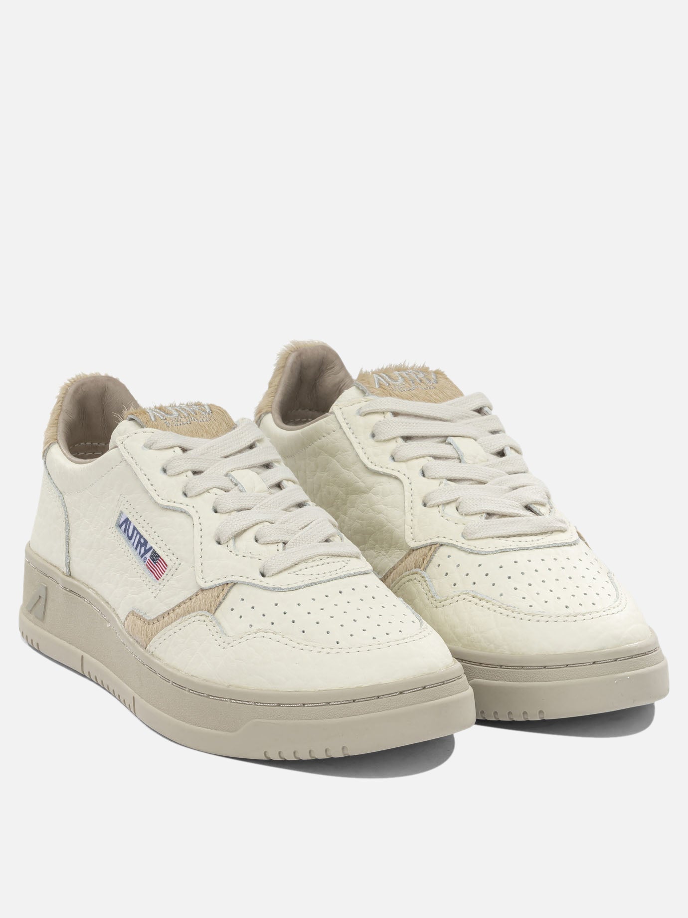 Sneaker basse 90% cow leather 10% nylon - 100% rubber  Beige - Autry Donna | PDP | VIETTI Online Store | Zoom-Modal_2
