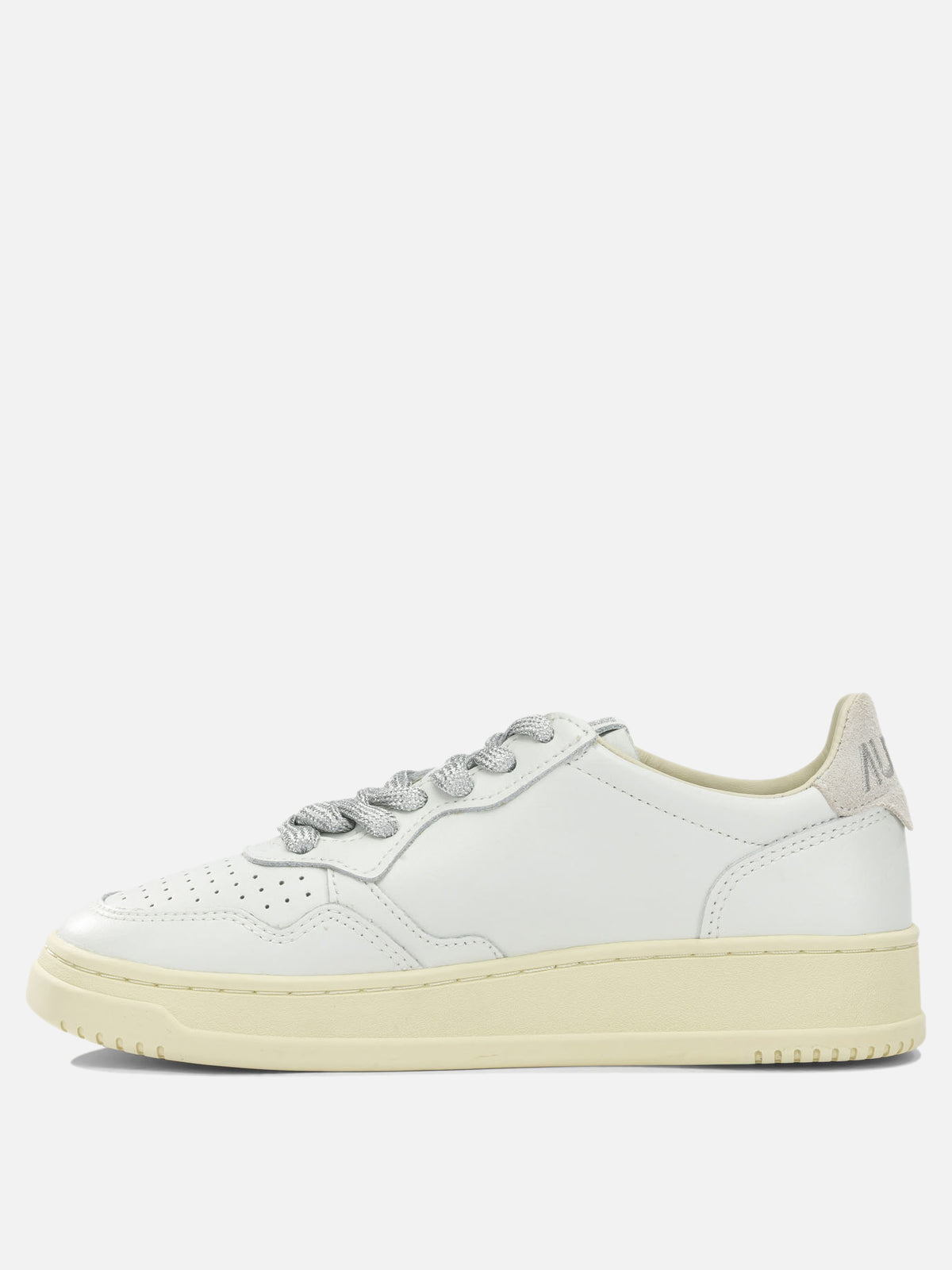 Autry "Medalist Low" Low-Top Sneakers Silver

