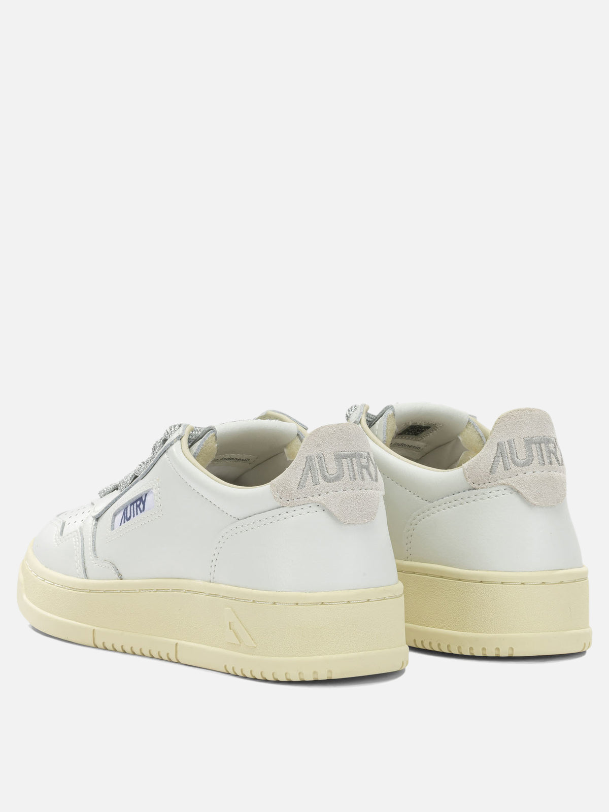 Autry "Medalist Low" Low-Top Sneakers Silver - VIETTI