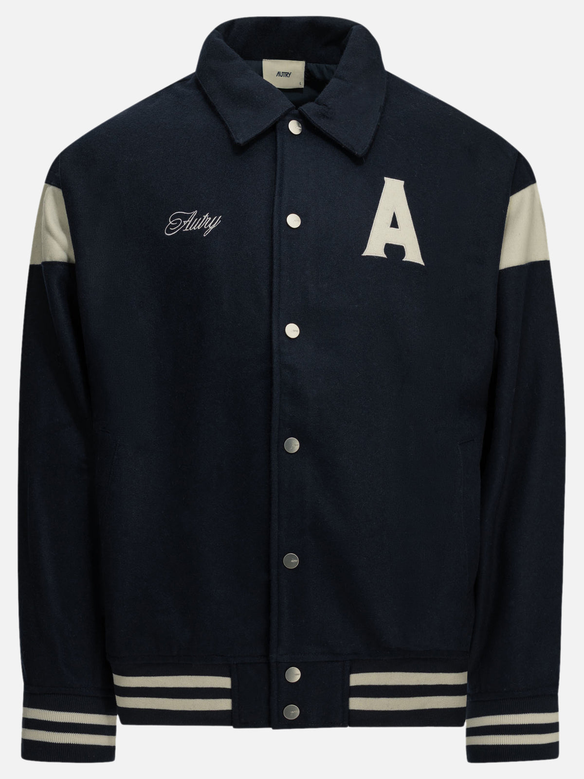 Autry "Varsity College" Bomber Jacket Blue - VIETTI