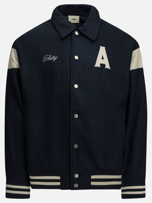 Autry "Varsity College" Bomber Jacket Blue

