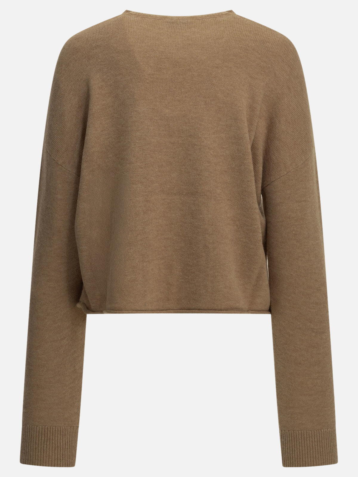 Autry Crew-neck sweater with logo Beige

