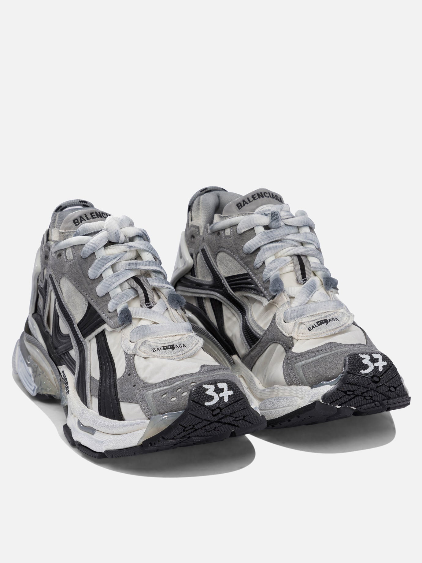 Low top sneakers 60% polyurethane 40% polyester - 100% rubber  Grey - Balenciaga Women | PDP | VIETTI Online Store | thumbnail_2