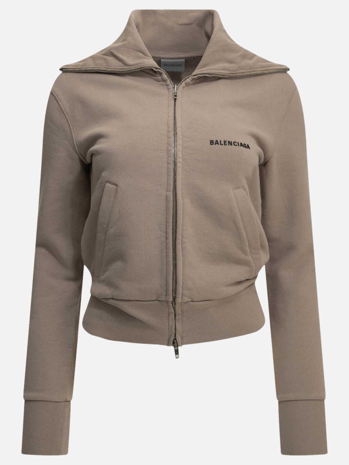 Balenciaga Zip-up Sweatshirt with Logo Pink

