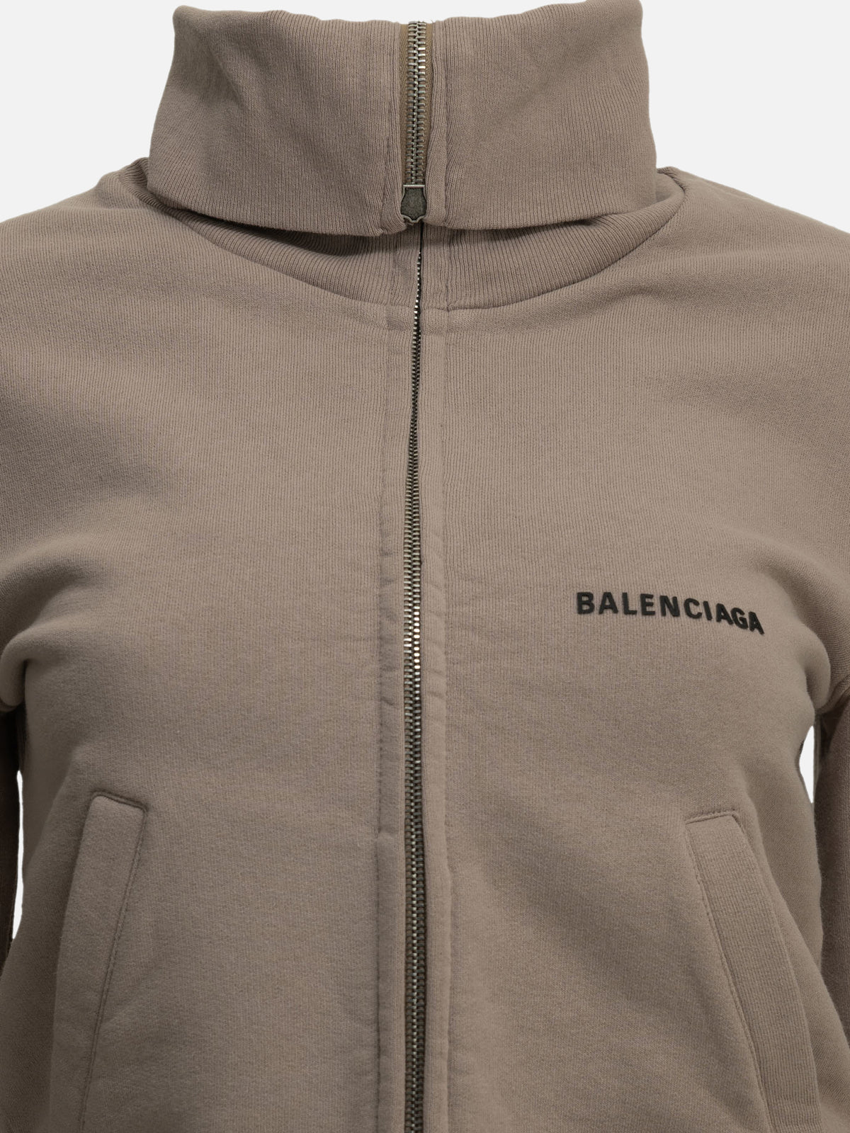 Balenciaga Zip-up Sweatshirt with Logo Pink

