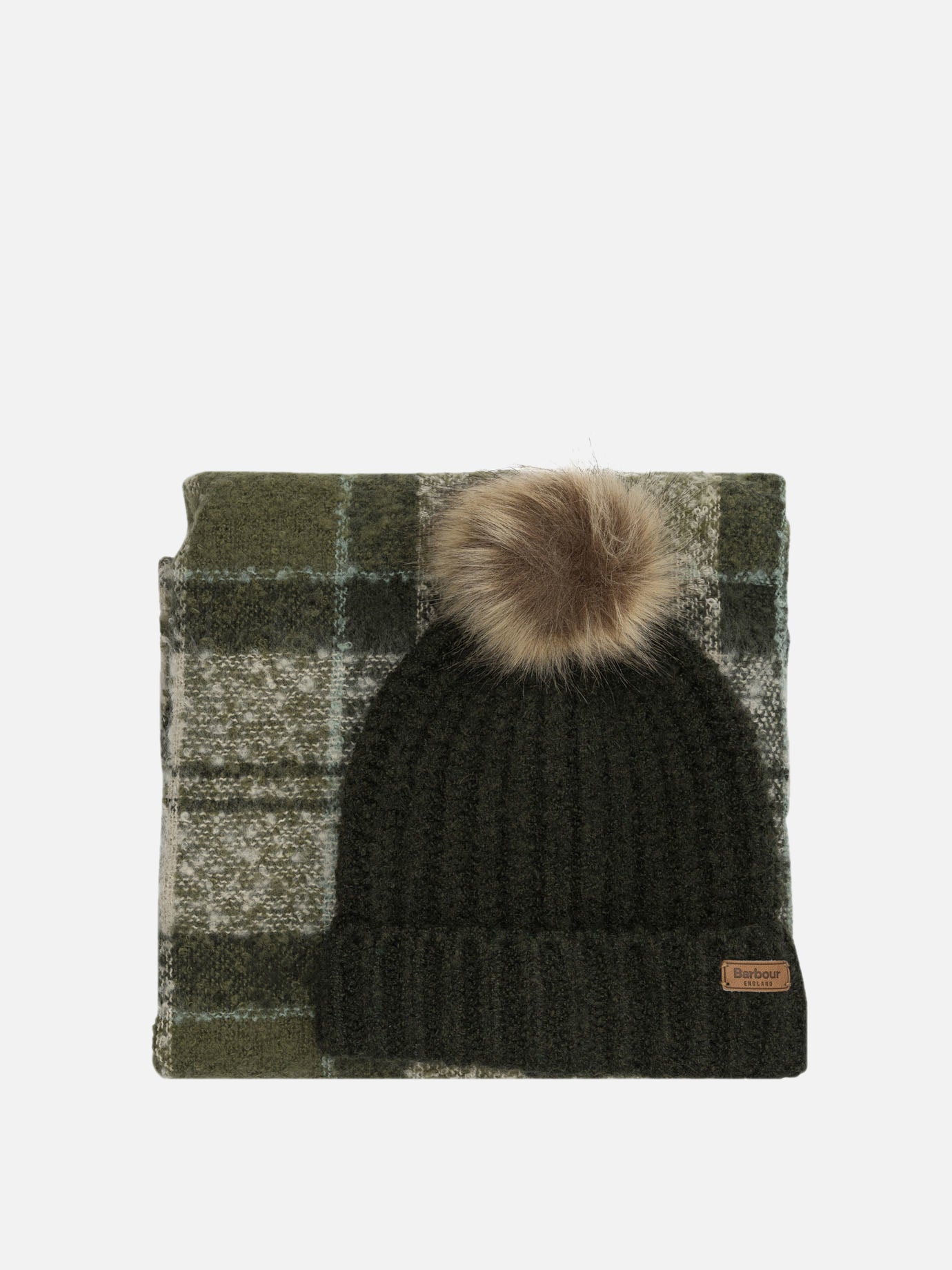Fringed scarves 50% recycled polyester 50% polyester - 97% polyester 3% elastane  Green - Barbour Women | PDP | VIETTI Online Store | thumbnail