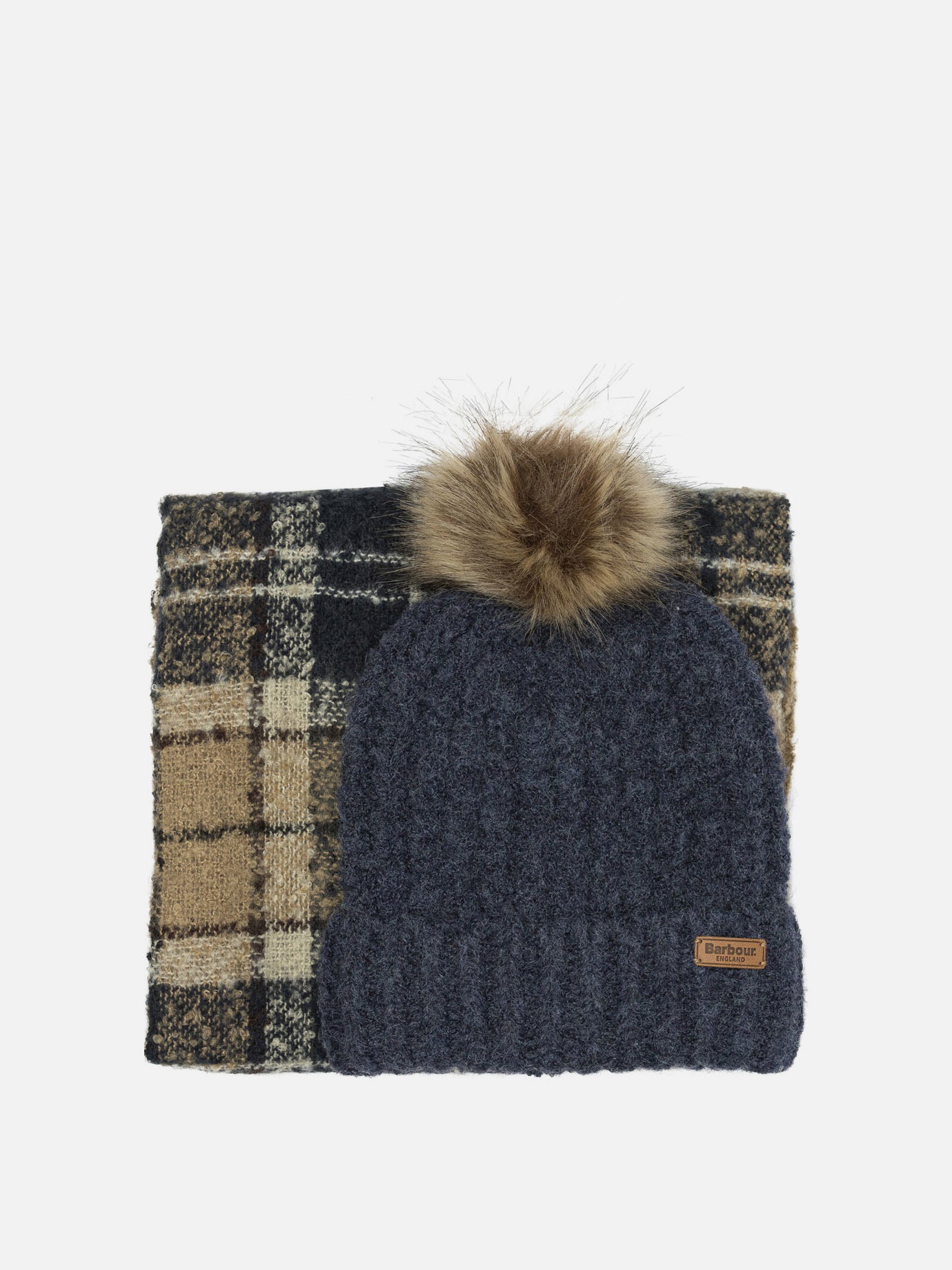 Fringed scarves 97% polyester 3% elastane  Grey - Barbour Women | PDP | VIETTI Online Store | thumbnail