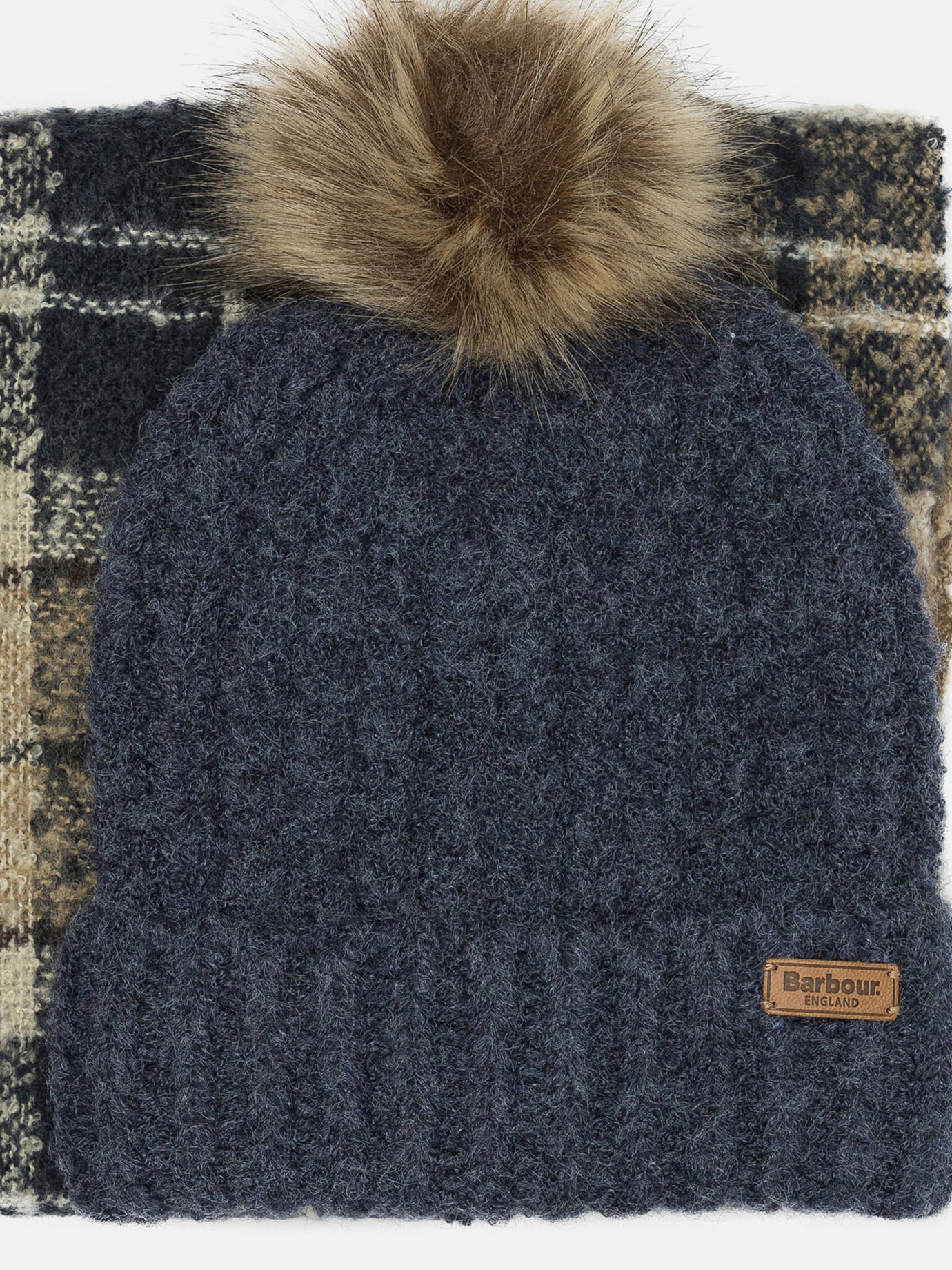 Fringed scarves 97% polyester 3% elastane  Grey - Barbour Women | PDP | VIETTI Online Store | thumbnail_2