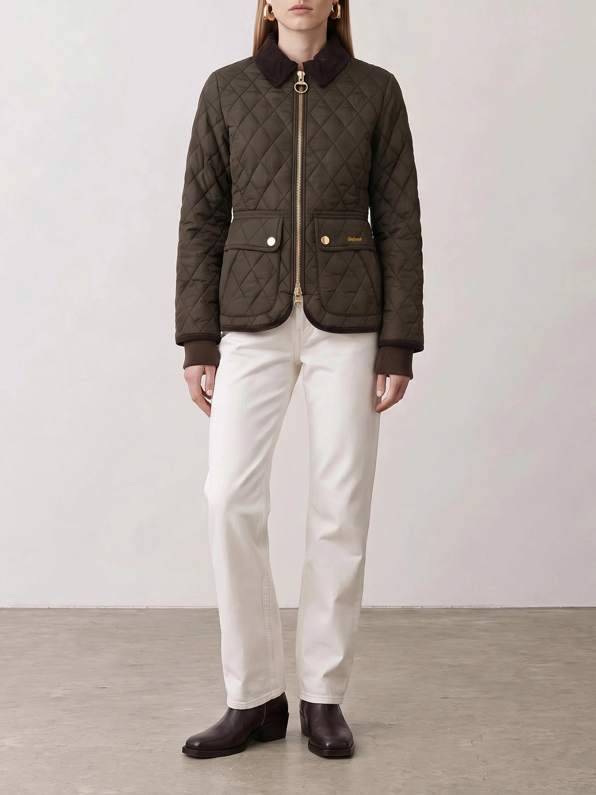Barbour Giacca trapuntata "Beadnell" Marrone - VIETTI