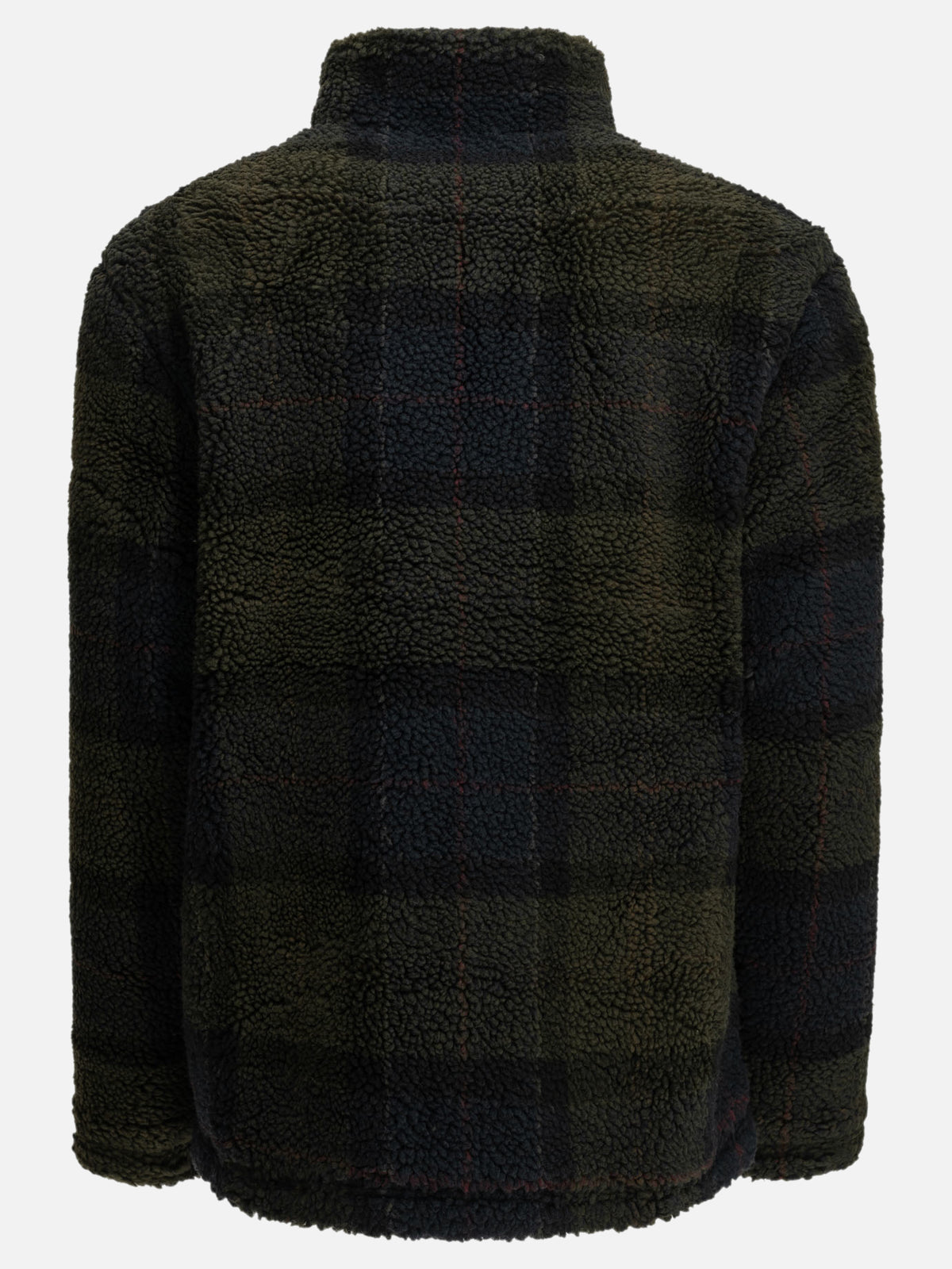 Barbour "Tartan Fleece" Fleece Jacket Black - VIETTI