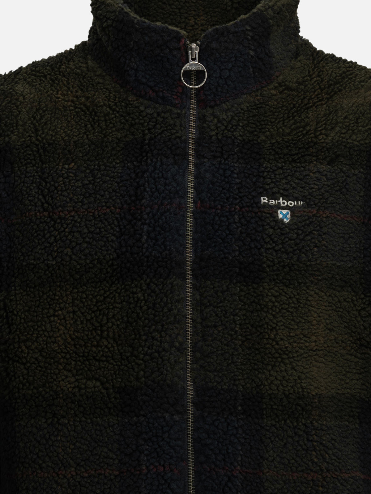 Barbour "Tartan Fleece" Fleece Jacket Black - VIETTI