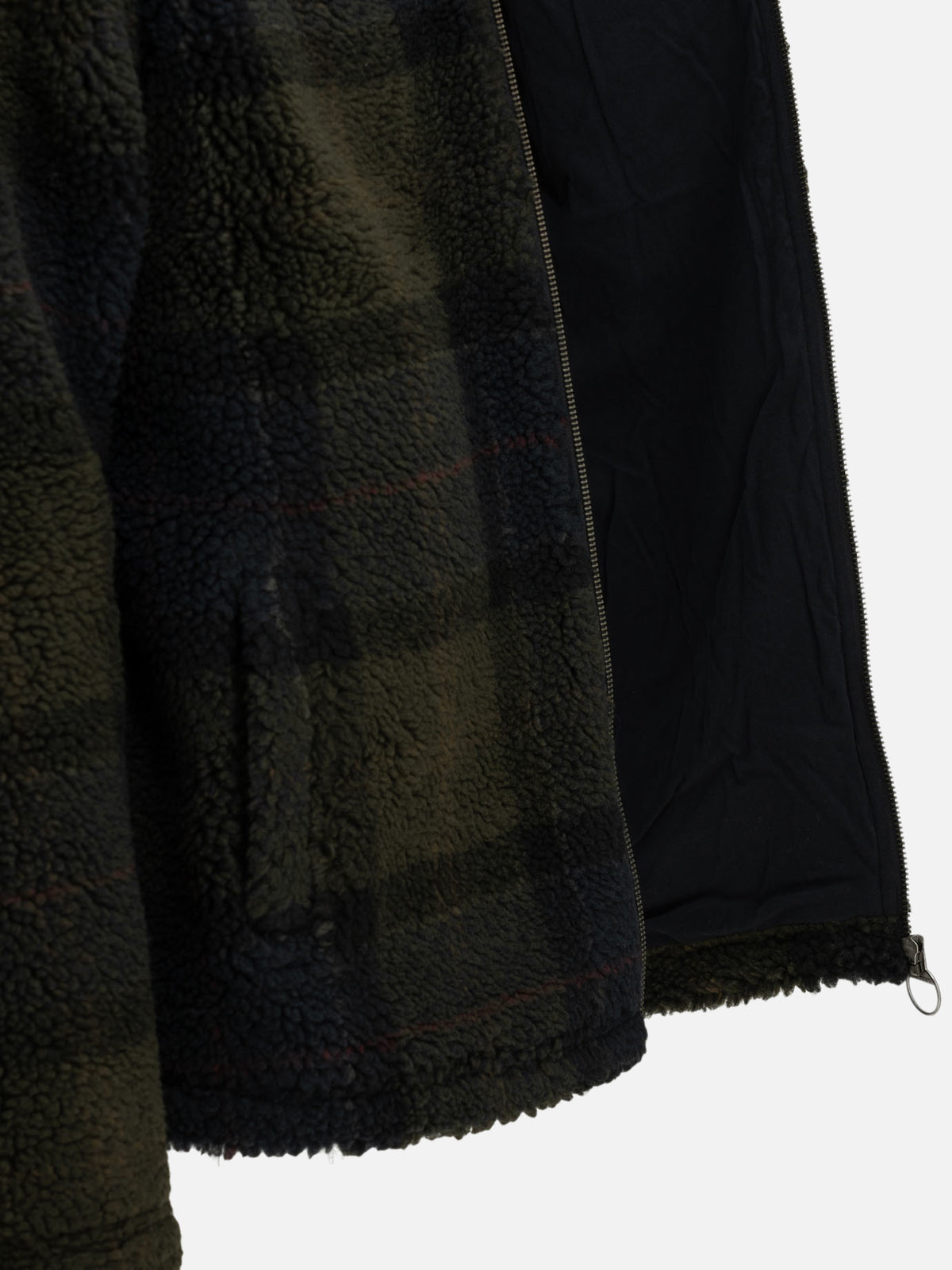 Barbour "Tartan Fleece" Fleece Jacket Black