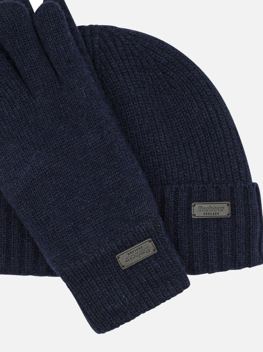 Beanies 80% wool 20% polyamide - Lining: 100% polyester  Blue - Barbour Men | PDP | VIETTI Online Store | 2
