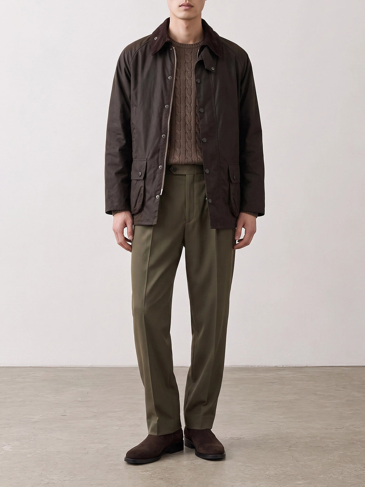 Barbour "Beaufort" Lightweight Jacket Brown - VIETTI