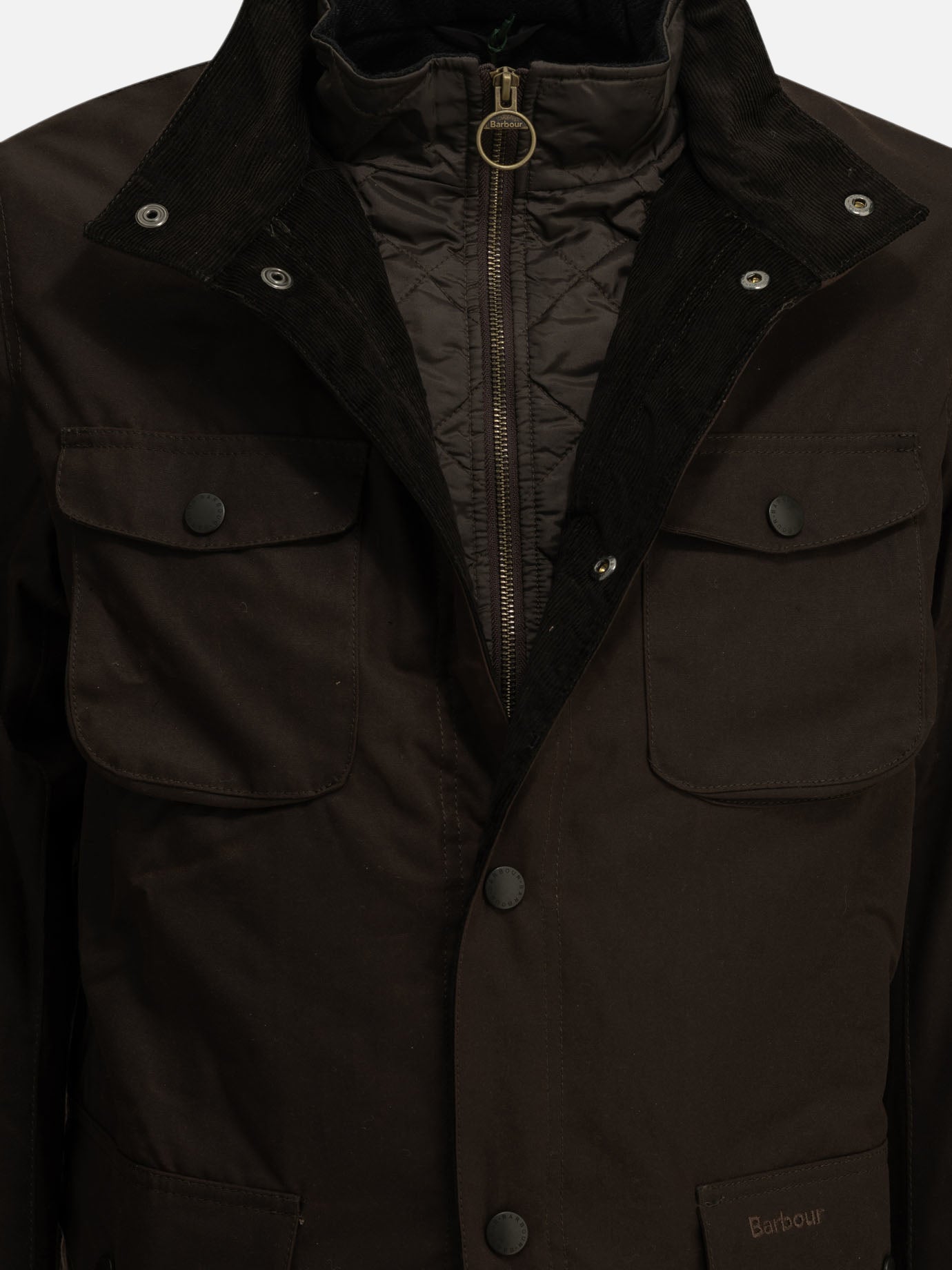 Quilted & Utility Jackets Logo  Brown - Barbour Men | PDP | VIETTI Online Store | thumbnail_5