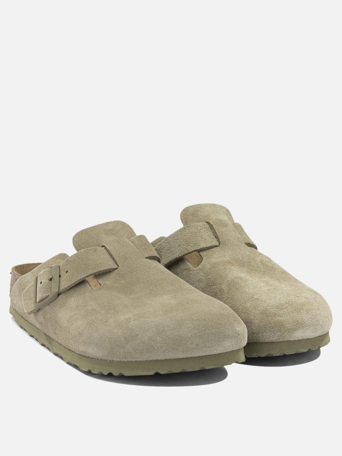 Birkenstock "Boston" Clogs Beige