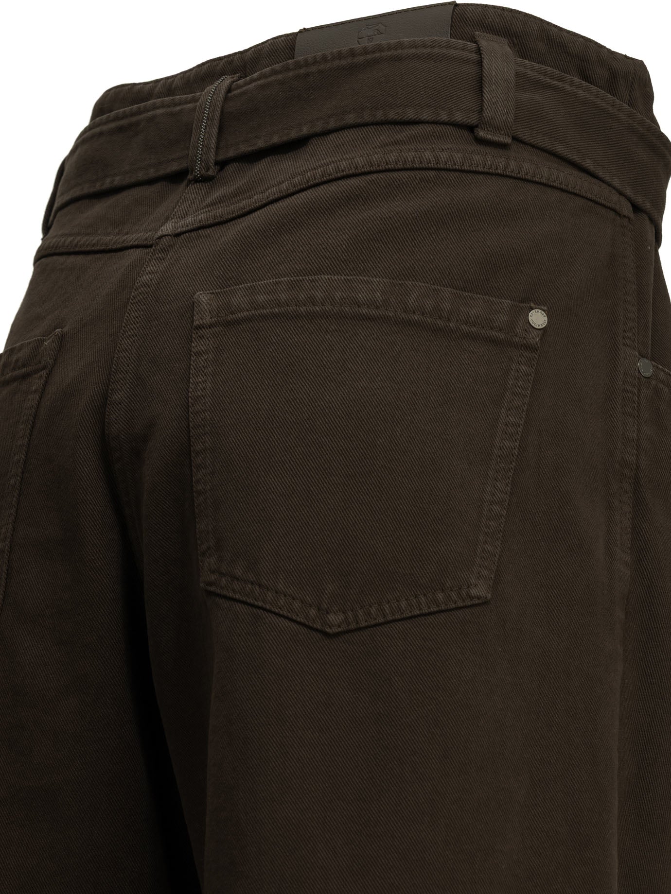 Wide-leg jeans Solid colour  Brown - Brunello Cucinelli Women | PDP | VIETTI Online Store | thumbnail_4