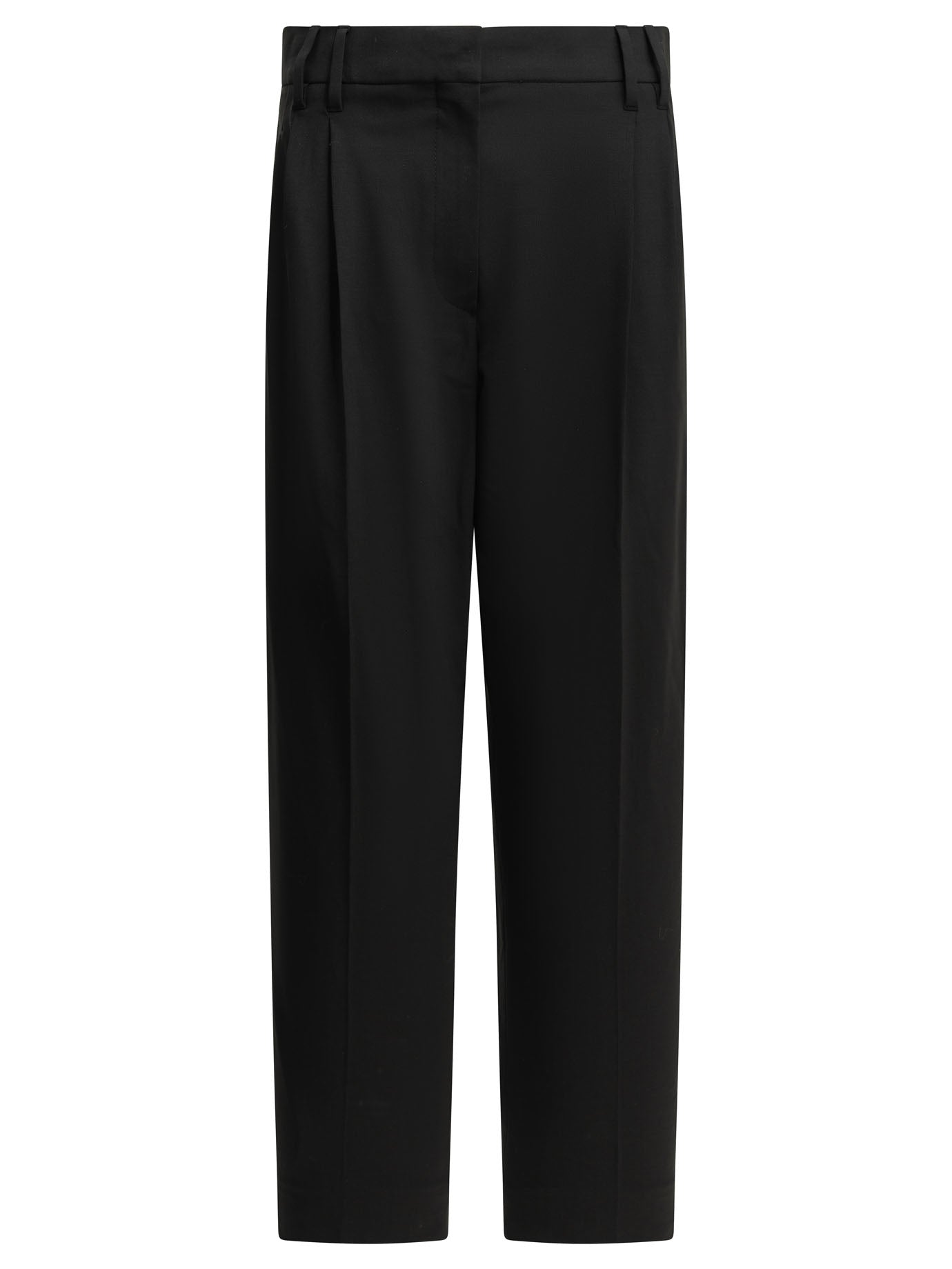Tailored trousers Solid colour  Black - Brunello Cucinelli Women | PDP | VIETTI Online Store | thumbnail