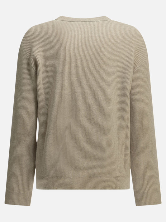 Crewneck sweaters Solid colour  Beige - Brunello Cucinelli Women | PDP | VIETTI Online Store | 2
