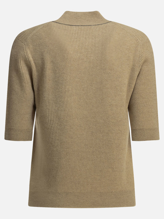 Turtleneck sweaters Solid colour  Beige - Brunello Cucinelli Women | PDP | VIETTI Online Store | 2
