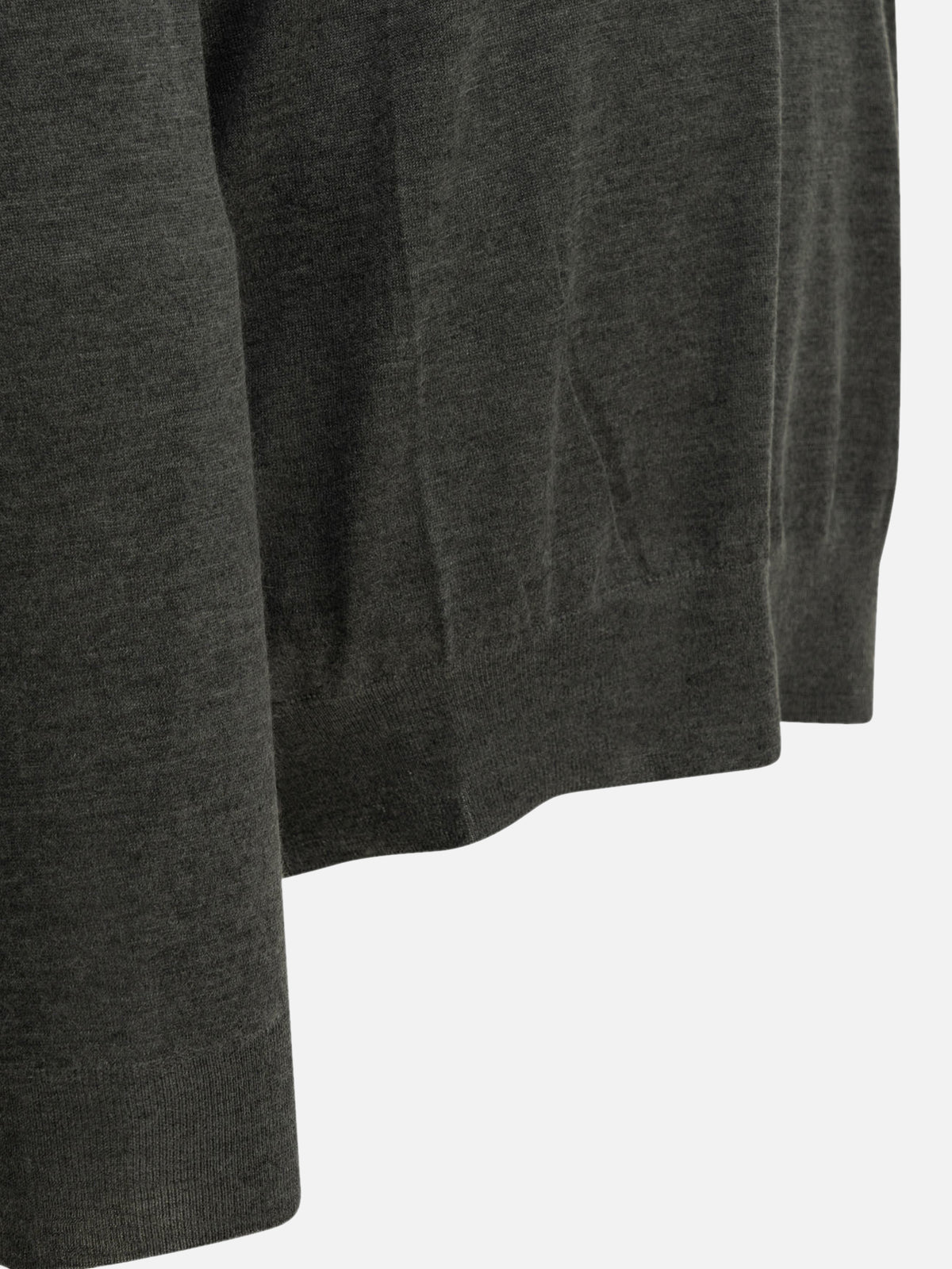 Brunello Cucinelli Cashmere and silk turtleneck sweater Grey - VIETTI