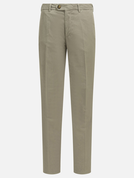 Tailored trousers Solid colour  Grey - Brunello Cucinelli Men | PLP | VIETTI Online Store 
