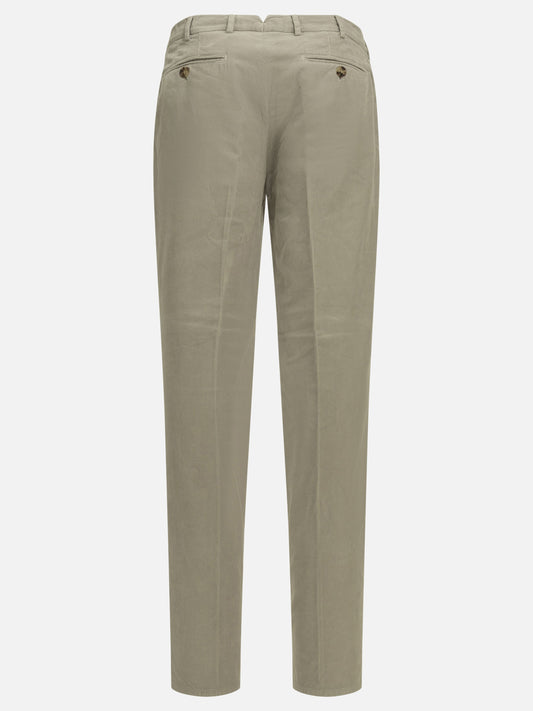 Tailored trousers Solid colour  Grey - Brunello Cucinelli Men | VIETTI Online Store | 2
