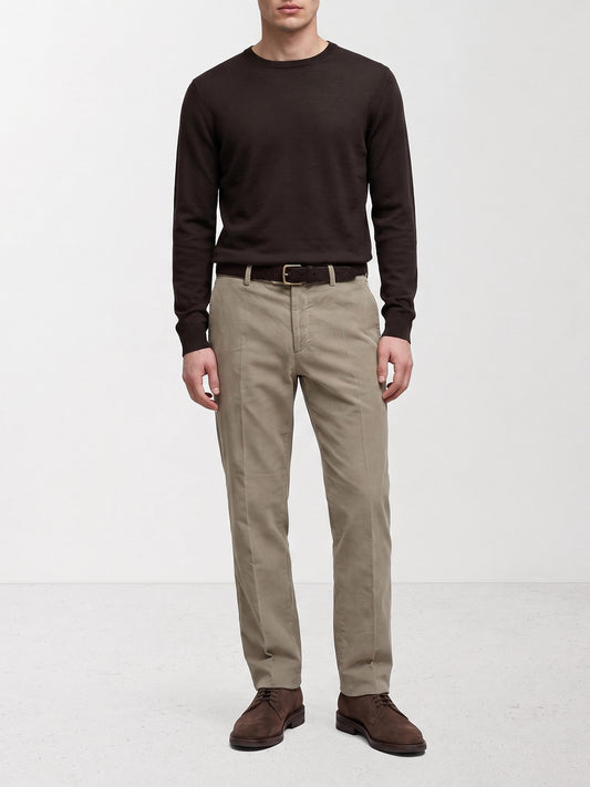 Tailored trousers Solid colour  Grey - Brunello Cucinelli Men | PLP | VIETTI Online Store | 2
