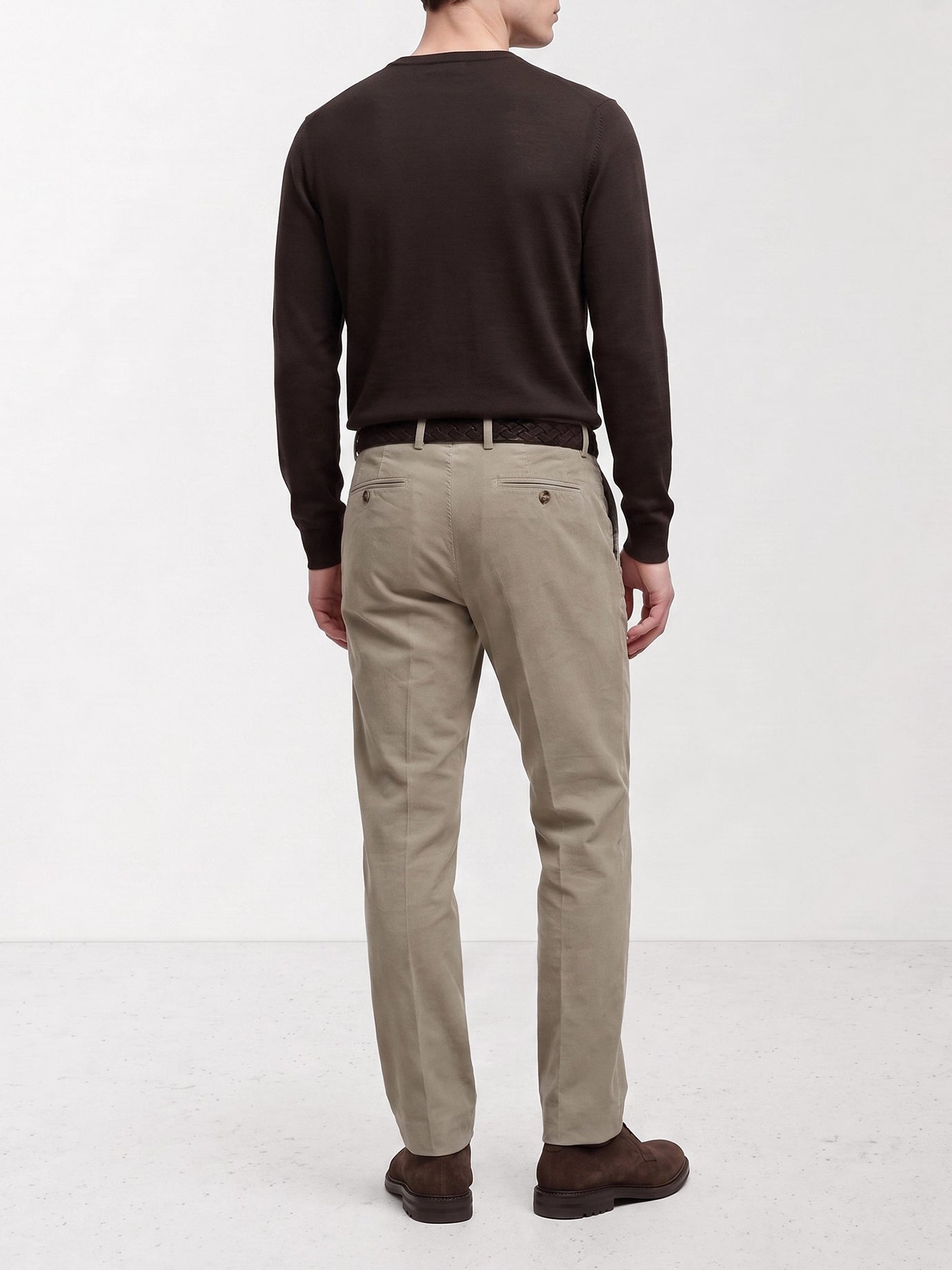 Tailored trousers Solid colour  Grey - Brunello Cucinelli Men | PDP | VIETTI Online Store | thumbnail_3