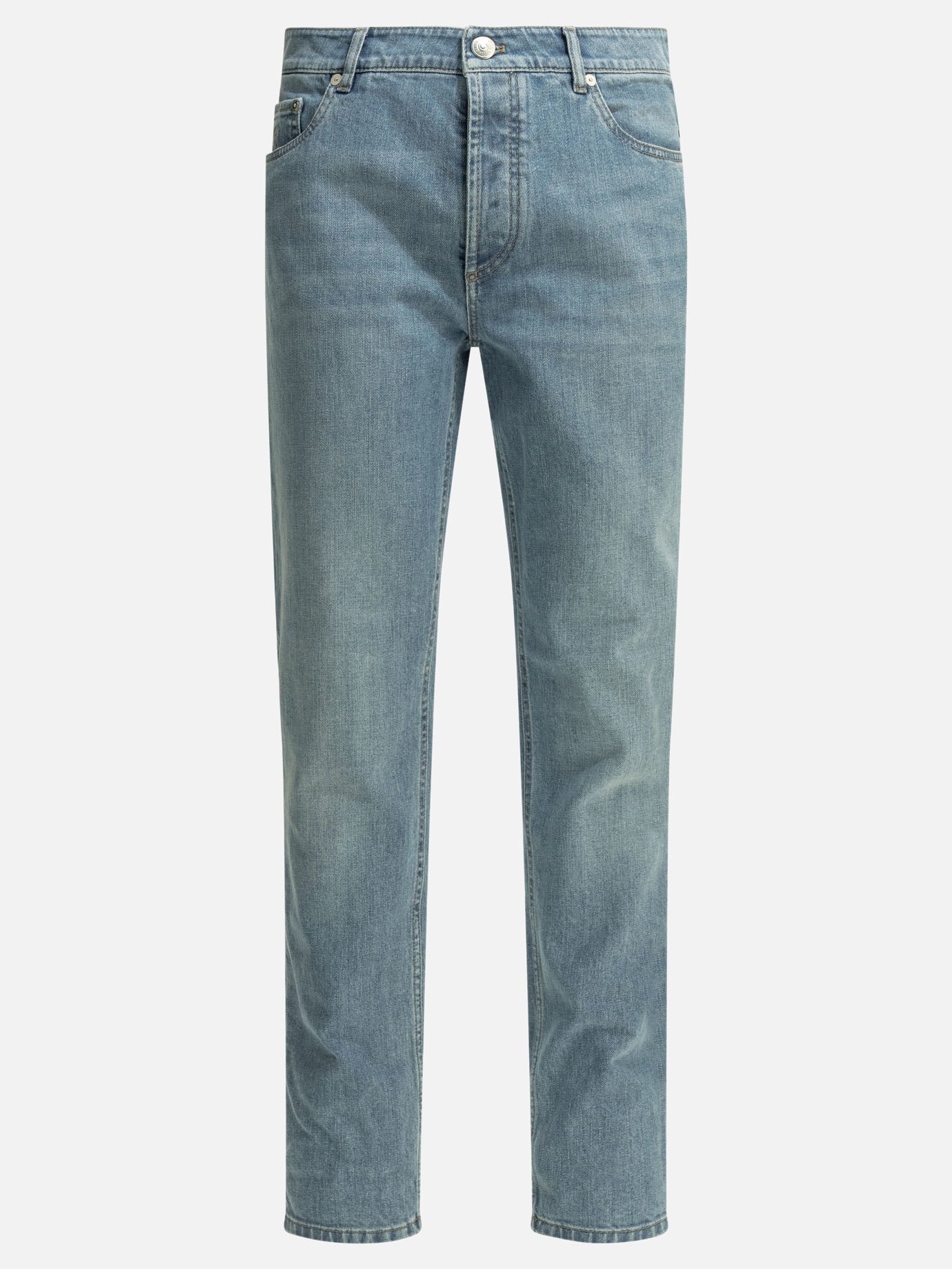 Jeans a gamba dritta Solid colour  Azzurro - Brunello Cucinelli Uomo | PDP | VIETTI Online Store | thumbnail