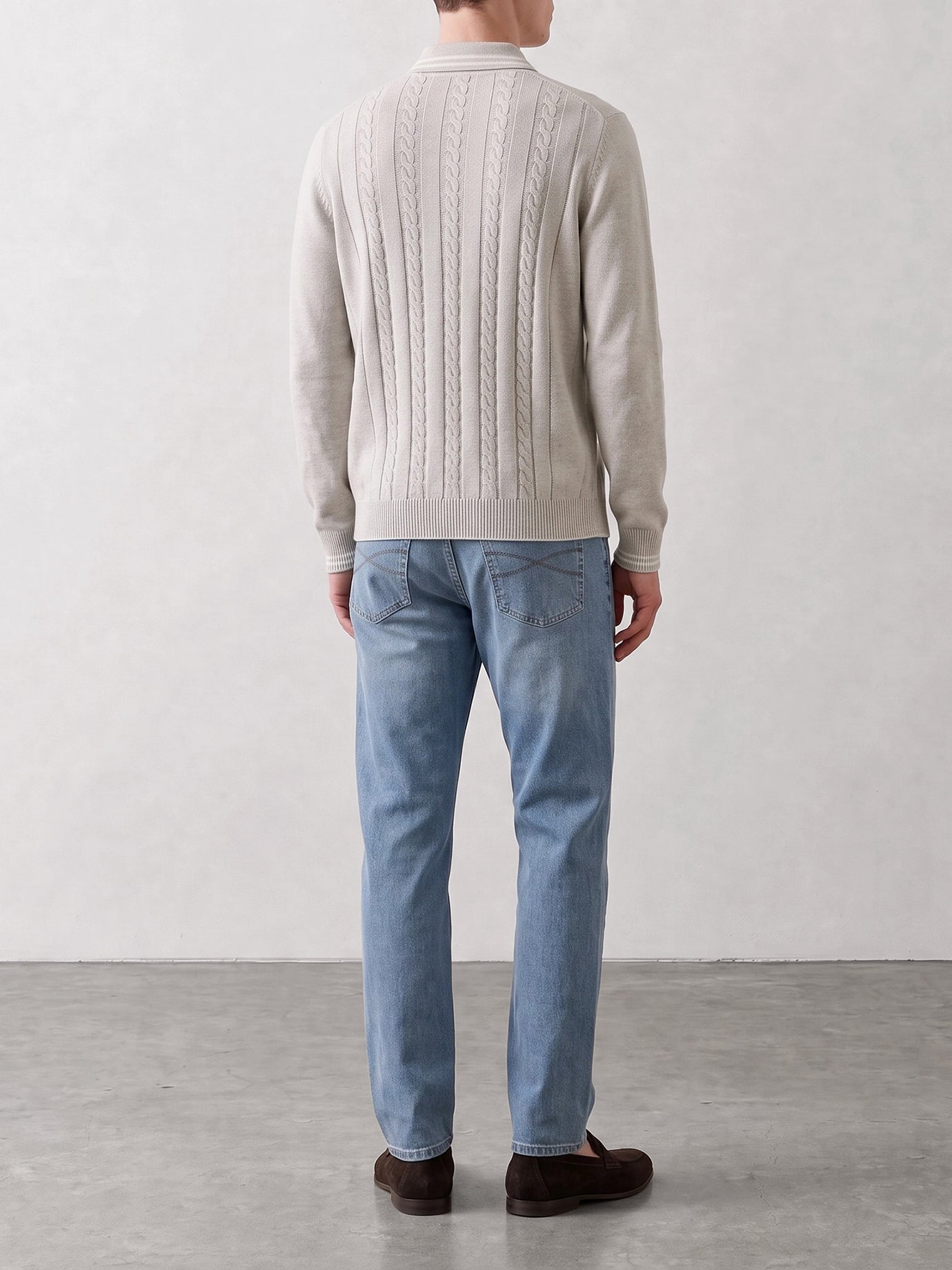 Cardigans Logo  Grey - Brunello Cucinelli Men | PDP | VIETTI Online Store | thumbnail_3
