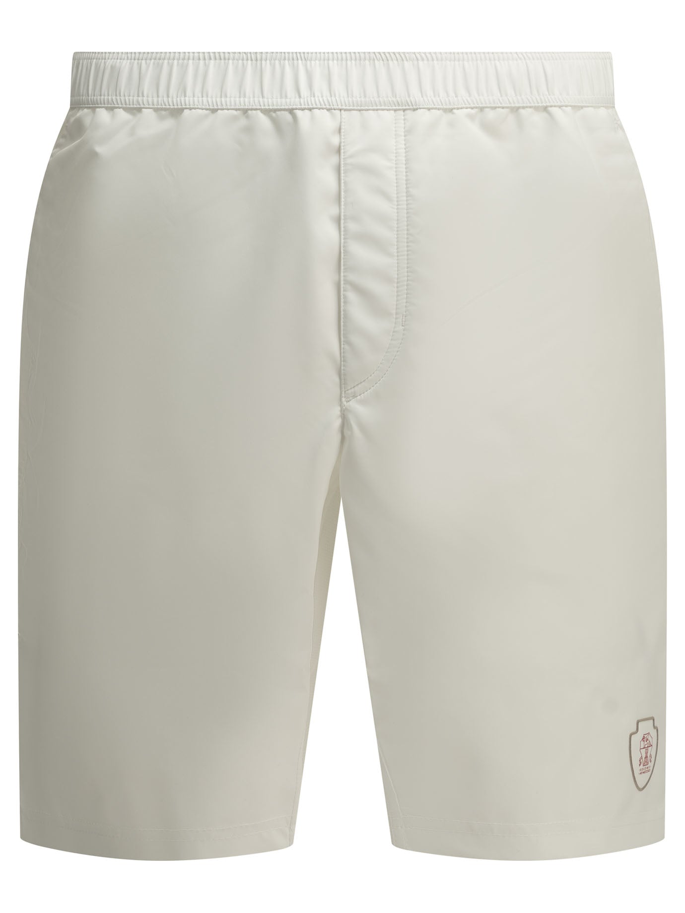 Sweat shorts Logo  White - Brunello Cucinelli Men | PDP | VIETTI Online Store | Zoom-Modal
