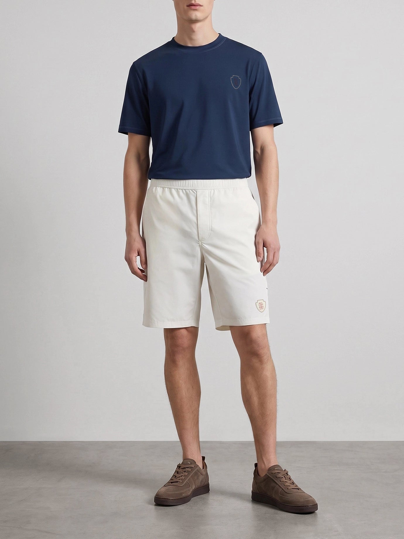 Sweat shorts Logo  White - Brunello Cucinelli Men | PDP | VIETTI Online Store | thumbnail_2