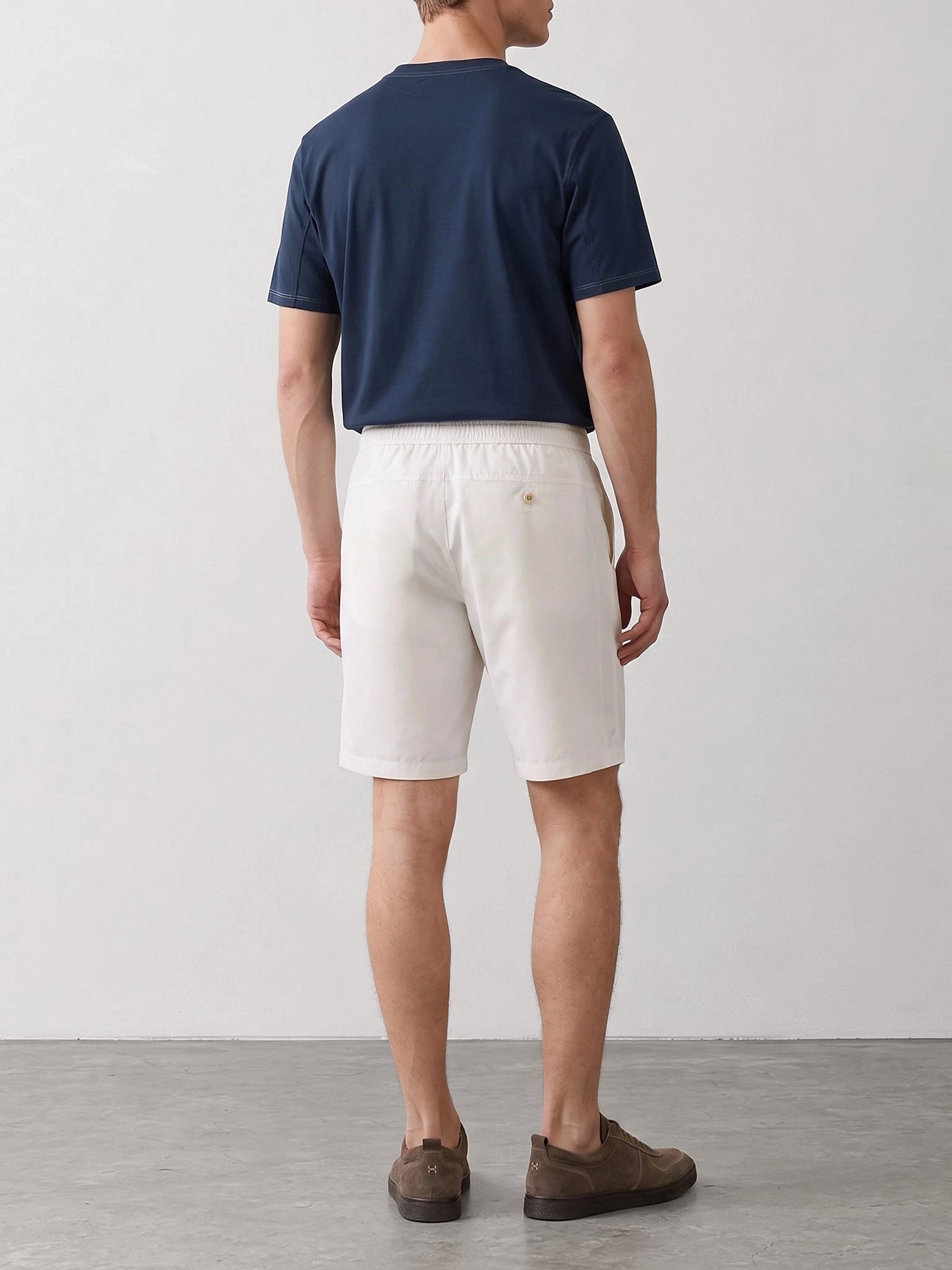 Sweat shorts Logo  White - Brunello Cucinelli Men | PDP | VIETTI Online Store | Zoom-Modal_3
