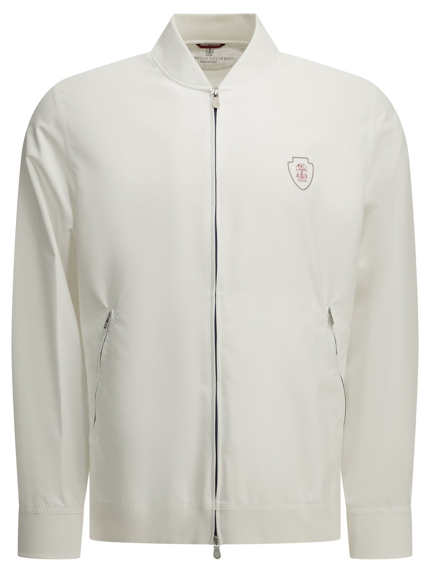 Full zip sweatshirts Logo  White - Brunello Cucinelli Men | PDP | VIETTI Online Store | Zoom-Modal
