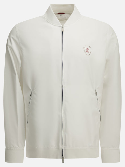 Full zip sweatshirts Logo  White - Brunello Cucinelli Men | PLP | VIETTI Online Store 
