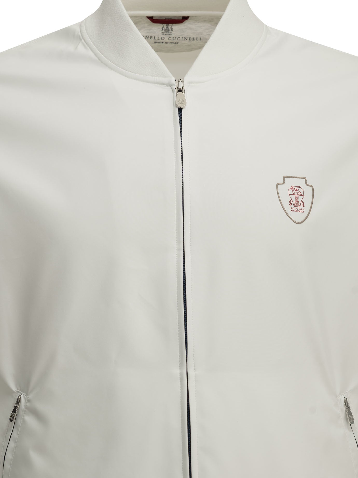 Full zip sweatshirts Logo  White - Brunello Cucinelli Men | PDP | VIETTI Online Store | thumbnail_3